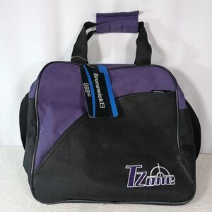 Brunswick TZone Single Tote Bowling Bag Purple Black New w/ Tags